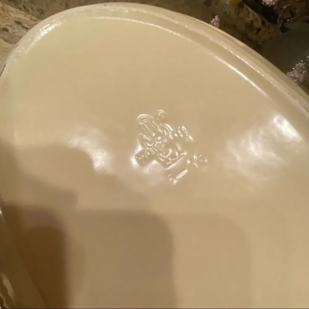 Pfaltzgraff Village Pattern Serving Platter Vintage USA Made 14 x10 inches